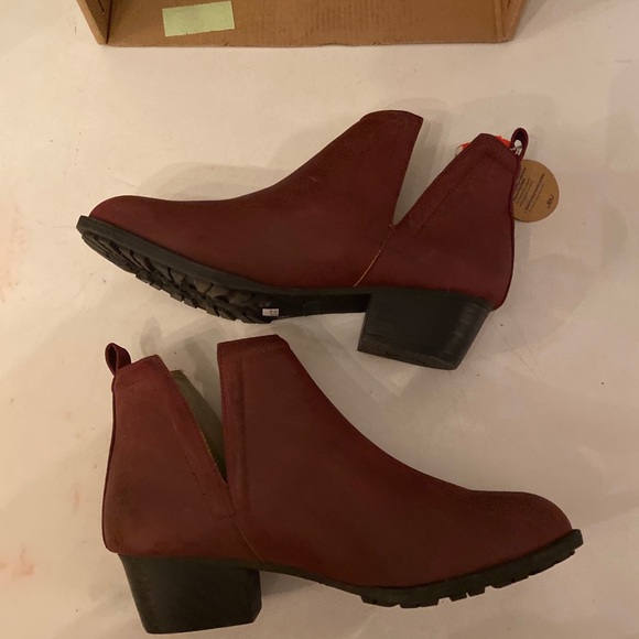 - JBU wine leather split shaft ankle boots various sizes all NWT - Picture 4 of 6